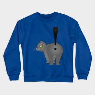 Punctuation Kitty is Happy To See You Crewneck Sweatshirt